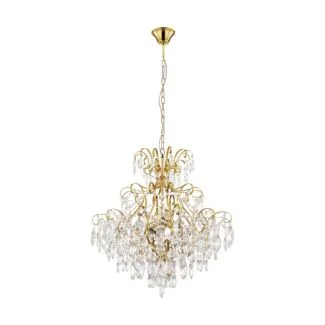 EGLO 39605 LAMPA FENOULLET 1 OPRAWA WISZĄCA HL/5 E14 MESSING/KRISTALL FENOULLET 1