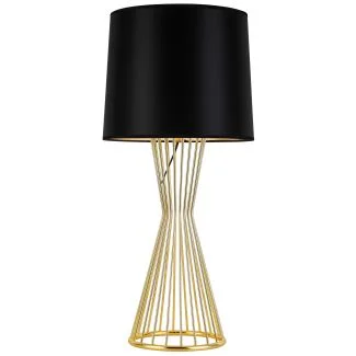 Step into design MT1235 Lampa stołowa FILO TABLE czarno - złota 85 cm