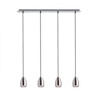 RENDL R12084 BABADES IV wisząca nikiel mat 230V GU10 4x50W