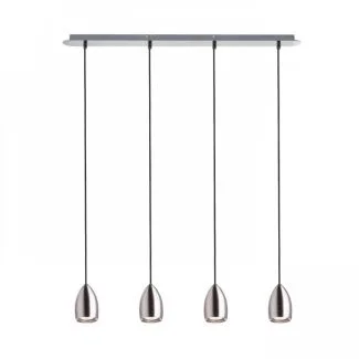 RENDL R12084 BABADES IV wisząca nikiel mat 230V GU10 4x50W