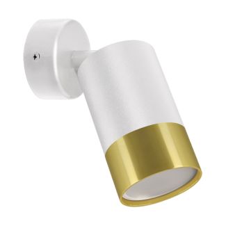 IDEUS 04275 PUZON SPT GU10 WHITE/GOLDEN Oprawa ścienno-sufitowa