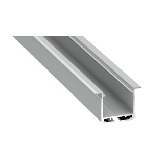MILAGRO EKPR7559 PROFIL ALUMINIOWY SREBRNY TYP K 2m + KLOSZ MLECZNY, SPRĘŻYNA MONTAŻOWA