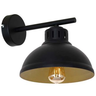 LUMINEX 9141 kinkiet Sven black/gold inside 1
