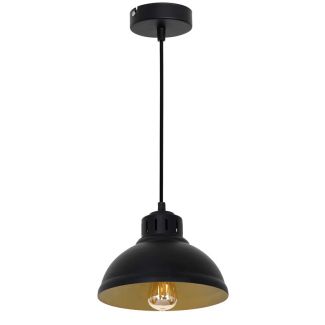 LUMINEX 9142 żyrandol Sven black/gold inside 1