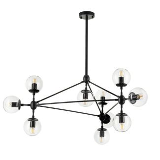 Step into Design ST-9047-10 transparent Lampa wisząca ASTRIFERO-10 transparentno czarna 90 cm