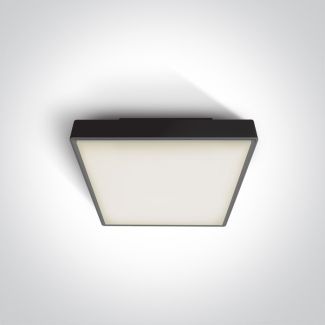 ONE LIGHT 67282E/B Miladeza czarny plafon E27 IP65 korpus ABS i klosz PC