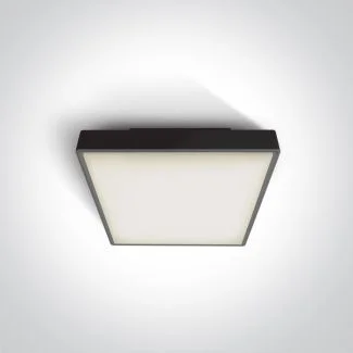 ONE LIGHT 67282E/B Miladeza czarny plafon E27 IP65 korpus ABS i klosz PC