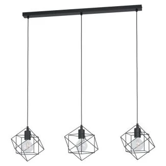 EGLO 43361 LAMPA STRAITON OPRAWA WISZĄCA HL/3 E27 L-905 SCHWARZ STRAITON