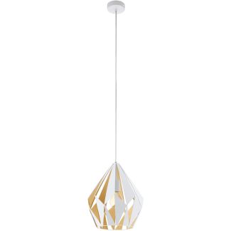 EGLO 49932 HL/1 E27 WEISS/HONIGGOLD CARLTON 1