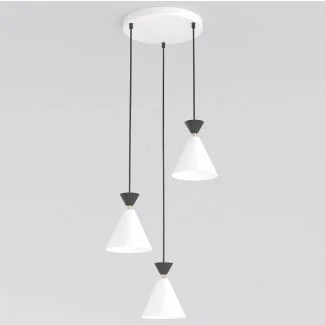 EMIBIG 1743/3PREM KLEVER 3PREM WHITE BLACK Lampa wisząca