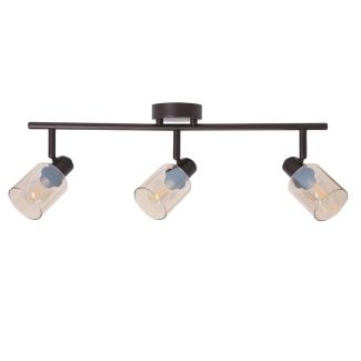 CANDELLUX 93-25050 AGRA LAMPA SUFITOWA BRUNATNY 3X40W E14 KLOSZ BURSZTYNOWY