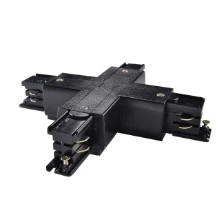 ANTIGO Łącznik X szynoprzewodu 3F 230V - Czarny 8115