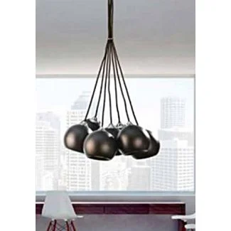 AZZARDO FH5957-BJ-120-BK / AZ0635 Gulia 7 (black) Lampa wisząca