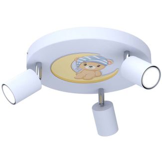 LUMINEX 9340 spot Fun Night Bear blue plate dia 300, 3xGU10