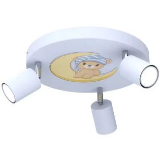 LUMINEX 9340 spot Fun Night Bear blue plate dia 300, 3xGU10