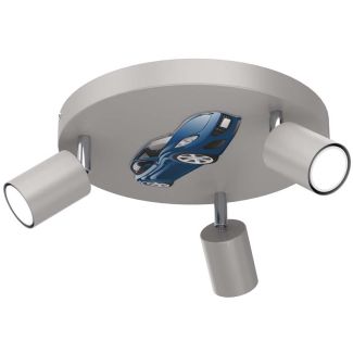 LUMINEX 9358 spot Fun Car blue/grey plate dia 300, 3xGU10