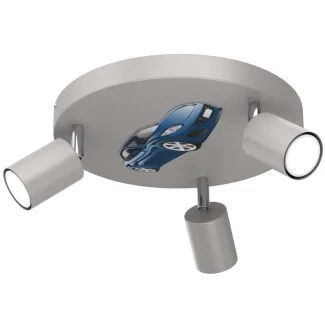 LUMINEX 9358 spot Fun Car blue/grey plate dia 300, 3xGU10