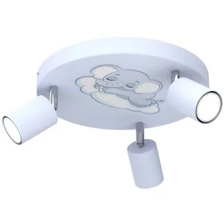 LUMINEX 9382 spot Fun Night Elephant blue plate dia 300, 3xGU10