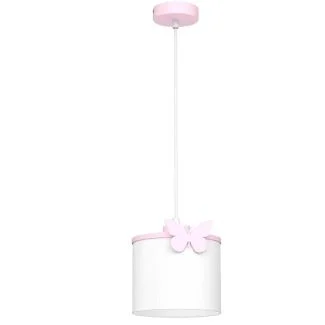 LUMINEX 9408 żyrandol Sweet Butterfly pink, shade dia 180/h 150 white 1xE27