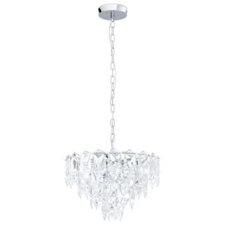 EGLO 39723 LAMPA CARVARIO OPRAWA WISZĄCA HL/7 E14 CHROM/KLAR CARVARIO