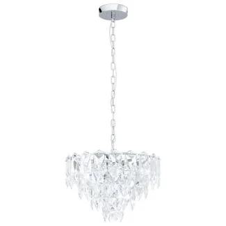 EGLO 39723 LAMPA CARVARIO OPRAWA WISZĄCA HL/7 E14 CHROM/KLAR CARVARIO
