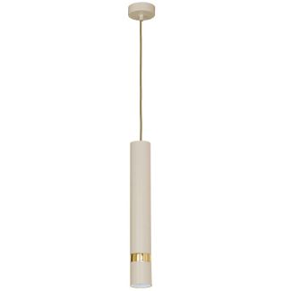 LUMINEX 9515 żyrandol Reno beige/gold 1xGU10
