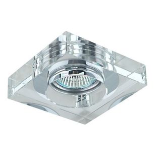 AZZARDO SC760SQ-A-CL / AZ1495 Vektor Square (clear glass) Oczko sufitowe