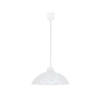 CANDELLUX 31-16744 BRONTE LAMPA WISZĄCA 1X60W E27 KLOSZ BIAŁY Z WZOREM