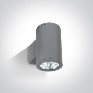 ONE LIGHT 67138/G/W Bralos szary zewnętrzny cylinder ścienny 3000K 2x6W IP54