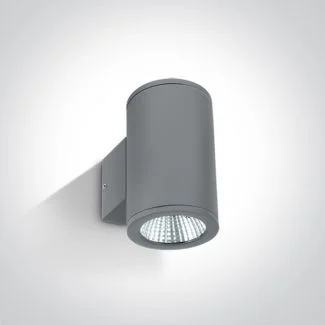 ONE LIGHT 67138/G/W Bralos szary zewnętrzny cylinder ścienny 3000K 2x6W IP54