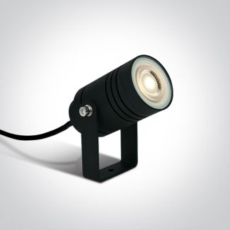 ONE LIGHT 67198G/B Martino czarna lampa ogrodowa 35W MR16, GU10 kolec