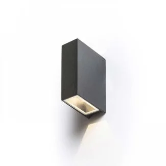 RENDL R12555 UKKO ścienna czarna 230V LED 2x3W 55° IP54 3000K