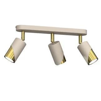 LUMINEX 9677 spot Shift beige/gold 3xGU10