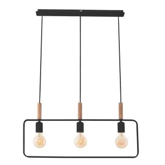 CANDELLUX 33-73525 FRAME LAMPA WISZĄCA 3X60W E27 CZARNY