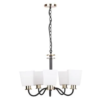 CANDELLUX 35-74249 SCHUBERT LAMPA WISZĄCA 5X40W E27 CZARNY