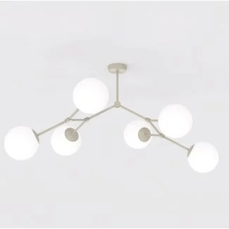 EMIBIG 1703/6 SPACE 6 MOKKA OPAL Lampa sufitowa