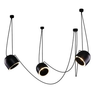 ANTIGO Lampa wisząca DOBO 3 - Czarna 9037