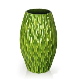 Artehome 3AD1517 Wazon dekoracyjny zielony 40 cm