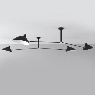 Step into Design P8702 Lampa wisząca CRANE-2P dwuramienna czarna