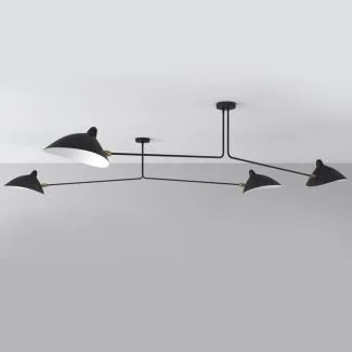 Step into Design P8702 Lampa wisząca CRANE-2P dwuramienna czarna