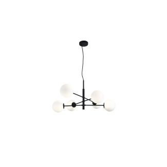 AZZARDO AZ4420 OVIEDO 6 BK/BK DECORATIVE PENDANT BLACK