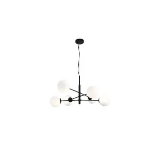 AZZARDO AZ4420 OVIEDO 6 BK/BK DECORATIVE PENDANT BLACK