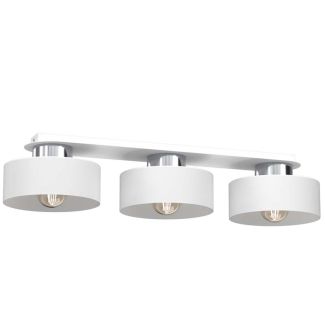 LUMINEX 9842 plafon Marti white/chrome 3xE27