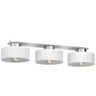 LUMINEX 9842 plafon Marti white/chrome 3xE27