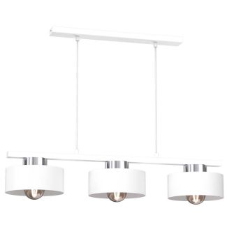LUMINEX 9844 żyrandol Marti white/chrome 3xE27