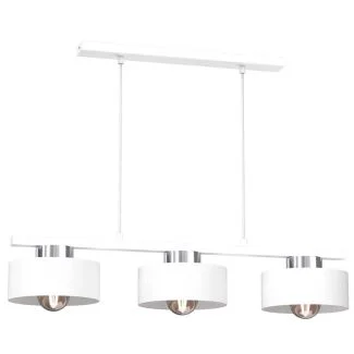 LUMINEX 9844 żyrandol Marti white/chrome 3xE27