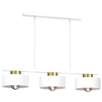 LUMINEX 9849 żyrandol Marti white/gold 3xE27