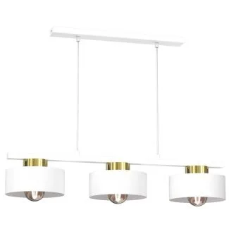 LUMINEX 9849 żyrandol Marti white/gold 3xE27