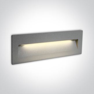ONE LIGHT 68068C/G/W Lapas 2 szary wpust ścienny LED 3000K 6W IP65