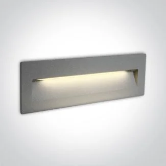 ONE LIGHT 68068C/G/W Lapas 2 szary wpust ścienny LED 3000K 6W IP65
